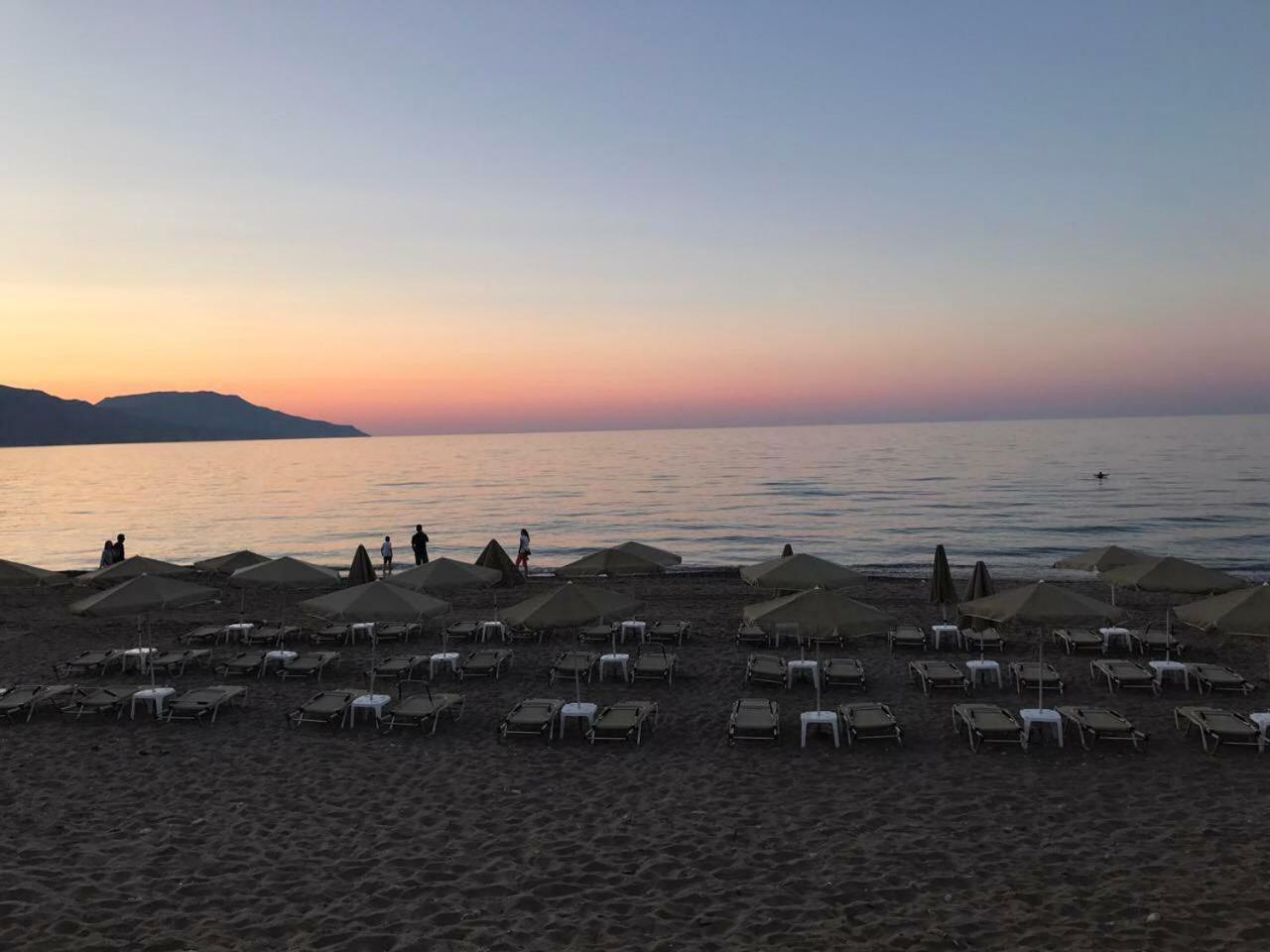 Aquamar Beach Otel Kournás Dış mekan fotoğraf